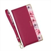 BL-IP15PM-03RB [iPhone 15 Pro Max 用 ケース 手帳型 ブルーミー スマホケース フラワー エレガンテ Elegante/ラズベリー]