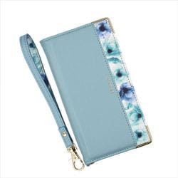 BL-IP15PM-05CB [iPhone 15 Pro Max 用 ケース 手帳型 ブルーミー スマホケース フラワー エレガンテ Elegante/クラウディブルー]