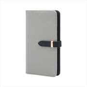 BD-IP15-03GR [iPhone 15 用 ケース 手帳型 ベルテッド スマホケース シンプル スタンド機能 エレガンテ Elegante/グレー]