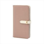 BD-IP15-04GP [iPhone 15 用 ケース 手帳型 ベルテッド スマホケース シンプル スタンド機能 エレガンテ Elegante/グレイッシュピンク]
