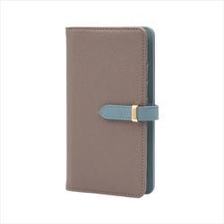 BD-IP15P-02TP [iPhone 15 Pro 用 ケース 手帳型 ベルテッド スマホケース シンプル スタンド機能 エレガンテ Elegante/トープ]