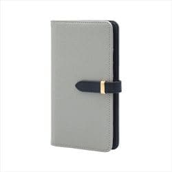 BD-IP15P-03GR [iPhone 15 Pro 用 ケース 手帳型 ベルテッド スマホケース シンプル スタンド機能 エレガンテ Elegante/グレー]