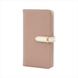 BD-IP15P-04GP [iPhone 15 Pro 用 ケース 手帳型 ベルテッド スマホケース シンプル スタンド機能 エレガンテ Elegante/グレイッシュピンク]