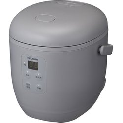 ライスクッカーミニ 1合炊き（0.5～1.5合まで対応） 無洗米コース搭載 予約機能 保温機能 マグネットプラグ式 グレー KSC-1514/H