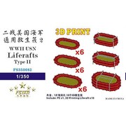 FSM350082 1/350 WW.II 米海軍 救命イカダ II 18艘セット [プラモデル用パーツ]