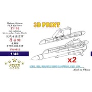 FSM48012 1/48 中国人民解放軍空軍 YJ-91 超音速空対艦対レーダーミサイル w/パイロン 2セット [プラモデル用パーツ]