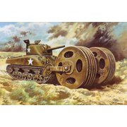 UU72221 1/72 米・M4A1シャーマンT1E3 地雷除去ローラー装備 [組立式プラスチックモデル]