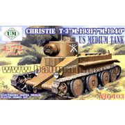 UU72403 1/72 米・クリスティー快速戦車T-3型（T34戦車起源） [組立式プラスチックモデル]