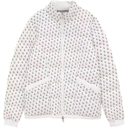 CWA23L C23215205 1030 L [ゴルフジャケット レディース スターストレッチプリント中綿ブルゾン Lサイズ ホワイト]
