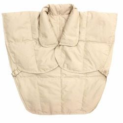 羽毛肩当て 肩から背中までの冷えをしっかりカバー フリーサイズ（男女兼用）ベージュ DW120-96