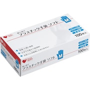 プラスハート プラスチック手袋 ソフト パウダーフリー Mサイズ