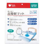 プラスハート 使い捨て高吸収マット 60cm×90cm 6枚入