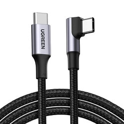 UGREEN USB-C to USB-C L字ケーブル 100W Black 70645 2.0m ブラック UGR-OT-100004