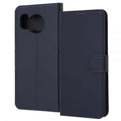 RT-AQM3ELC1/DN [AQUOS sense8 Like standard 耐衝撃 手帳型レザーケース シンプル マグネット/ダークネイビー]