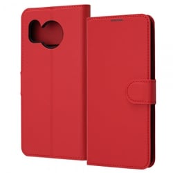 RT-AQM3ELC1/R [AQUOS sense8 Like standard 耐衝撃 手帳型レザーケース シンプル マグネット/レッド]