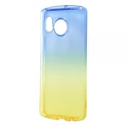 IN-AQM3TC12/AYM [AQUOS sense8 耐衝撃 TPUソフトケース グラデーション GREA/ブルー/イエロー]