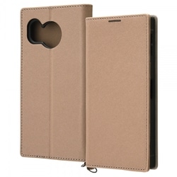 IN-AQM3TBC9/TGR [AQUOS sense8 耐衝撃 手帳型レザーケース KAKU Durable/トープ/ライトグレー]