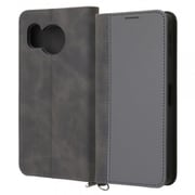 IN-AQM3LBC14/GRB [AQUOS sense8 耐衝撃 手帳型レザーケース Noble/グレー/ブラック]
