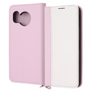 IN-AQM3LBC14/WP [AQUOS sense8 耐衝撃 手帳型レザーケース Noble/ホワイト/ピンク]