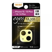 RT-P4143FG/CAY [iPhone 15/15 Plus/14/14 Plus Like standard ガラスフィルム カメラ 10H eyes/イエロー]