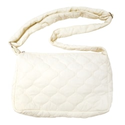 アイボリー キルティング ショルダーバッグ キルティングチェーンショルダーバッグ | Bagoodtimeshop