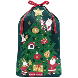 ギフトバッグ クリスマスツリー グリーン 76-913