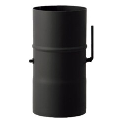 x0086 [黒耐熱スチール製ダンパー Φ120mm]
