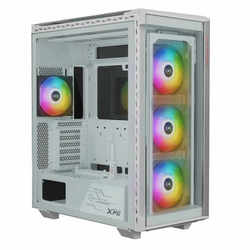 4面ガラスパネル仕様 Extended ATX規格対応ミドルタワーPCケース ホワイト BATTLECRUISERIIST-WHCWW