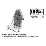 PBU7225 1/72 PZL P.24A/B/C/G用 パイロットシート 3Dプリント IBG用（72U025） [プラモデル用パーツ]