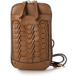 VV001-03 22 [v piece mesh smartphone shoulder bag キャメル]