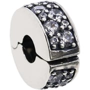 クリア パヴェ クリップ チャーム シルバー 並行輸入品 791817CZ