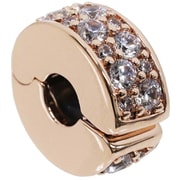 クリア パヴェ クリップ チャーム ローズゴールド 並行輸入品 781817CZ
