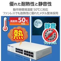 ヨドバシ.com - エレコム ELECOM EHC-G16MN2-HW [スイッチングハブ LAN