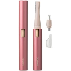 フェイスシェーバー＆ノーズケア 乾電池式 アタッチメントのみ水洗い可 キャップ付き ピンク KLC-0860/P