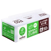 ゴミ袋 nocoo 半透明 30L スマートキューブ とって付き シャカシャカ素材 50枚入 50×70cm 厚さ0.017mm CSC39