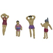 CR026 ジオコレ クラフト Nゲージ 人形 かいすいよく（2） [鉄道模型用品]