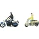 CR068 ジオコレ クラフト Nゲージ 人形 バイクに乗る人 [鉄道模型用品]