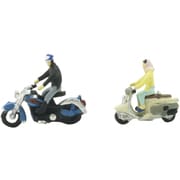 CR068 ジオコレ クラフト Nゲージ 人形 バイクに乗る人 [鉄道模型用品]