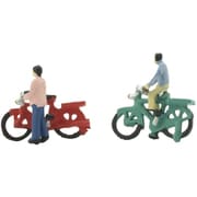 CR069 ジオコレ クラフト Nゲージ 人形 自転車に乗る人 [鉄道模型用品]