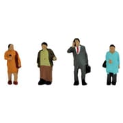 CR091 ジオコレ クラフト Nゲージ 人形 歩く人々（3） [鉄道模型用品]