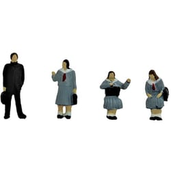 CR093 ジオコレ クラフト Nゲージ 人形 学生（冬服）（2） [鉄道模型用品]