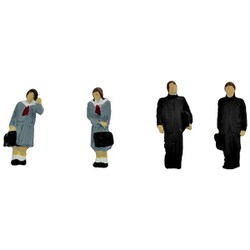 CR094 ジオコレ クラフト Nゲージ 人形 学生（冬服）（3） [鉄道模型用品]