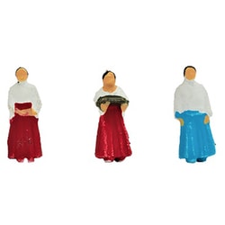 CR095 ジオコレ クラフト Nゲージ 人形 神社の人々 [鉄道模型用品]
