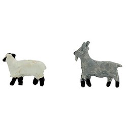 CR111 ジオコレ クラフト Nゲージ 人形 ひつじとヤギ（2） [鉄道模型用品]