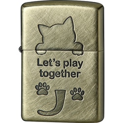 CAT SERIES 真鍮メッキ ユーズド仕上げ エッチング 2UDBI-CAT