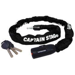 キャプテンスタッグ（CAPTAIN STAG） 自転車 鍵 ロック チェーンロック 90W Φ6mm 布カバー ブラック Y-4345