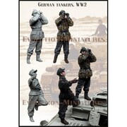EM-35239 1/35 WWII ドイツ 上空警戒中の戦車兵 2体セット [組立式プラスチックモデル]