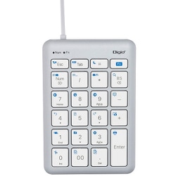22ショートカット付 有線USB Type-Cテンキーボード TNK-SU235SLW