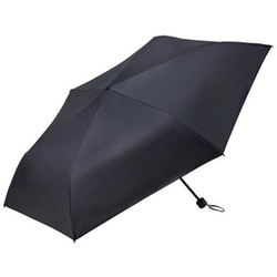 折りたたみ傘 晴雨兼用 マルチウェザーアンブレラ 60cm 手開き式 6本骨 UVカット率99.9％ 遮光率99.9％ ブラックネイビー MLS893-BKNV