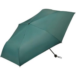 折りたたみ傘 晴雨兼用 マルチウェザーアンブレラ 60cm 手開き式 6本骨 UVカット率99.9％ 遮光率99.9％ ブルーグリーン MLS893-BLGR